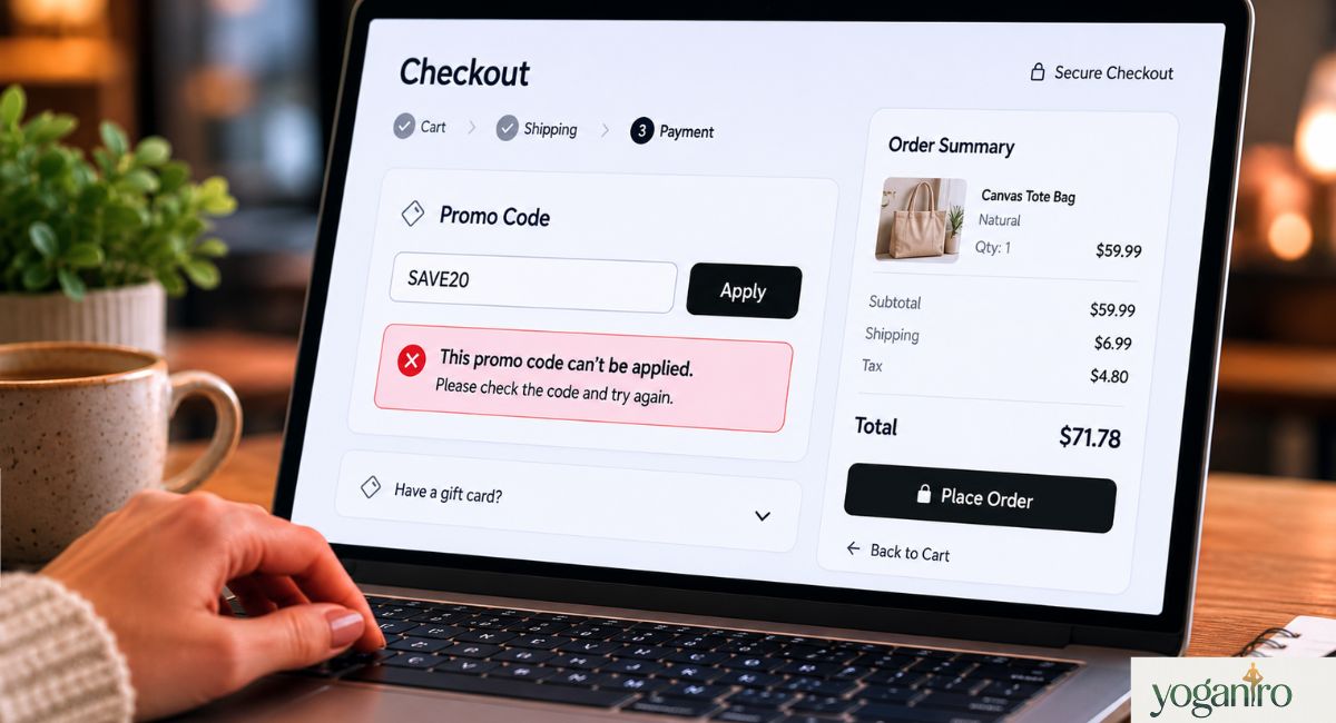 Why Beyond Yoga promo codes are not working at checkout