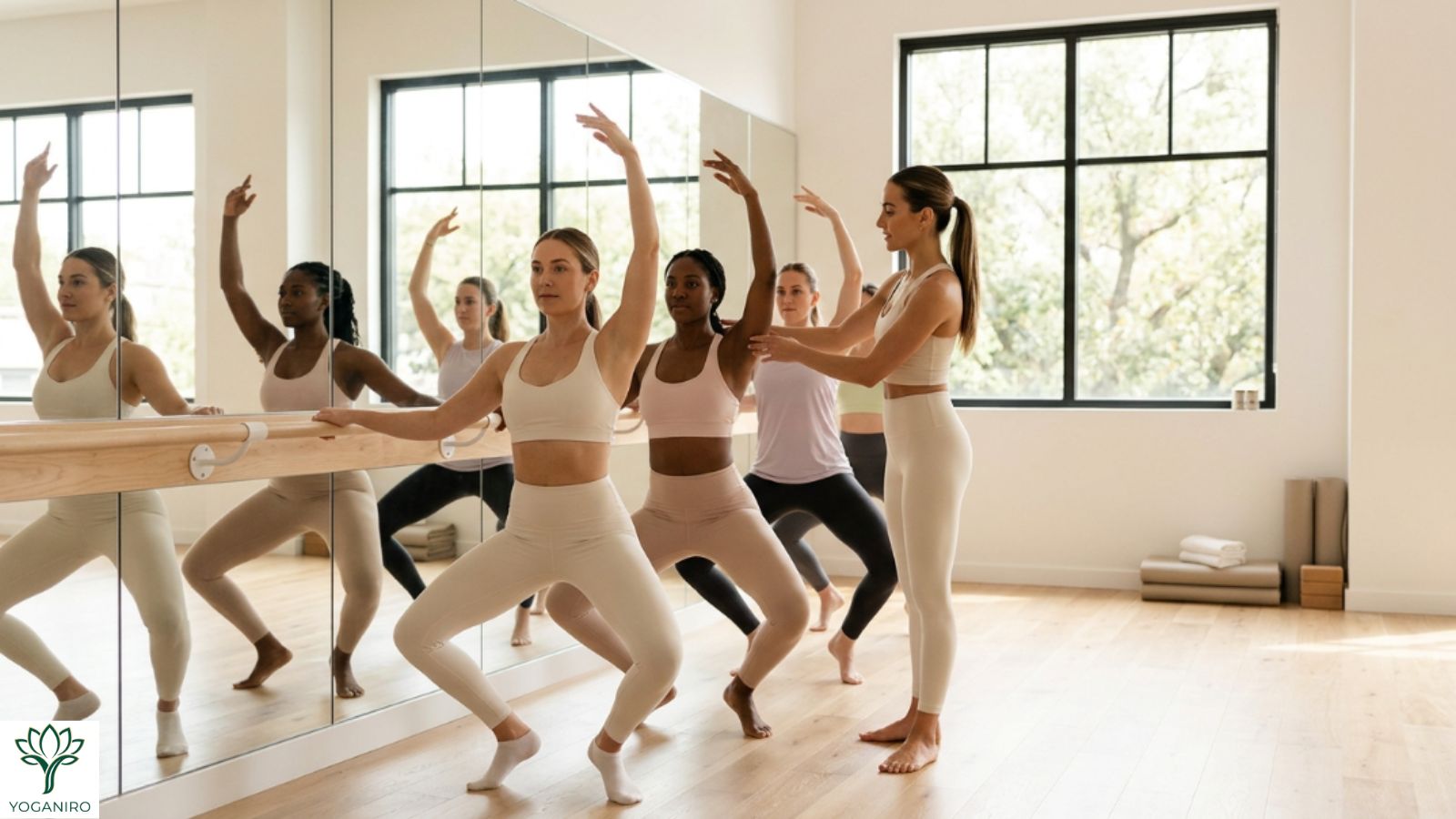 Barre fitness class offered at The Portland Yoga Project