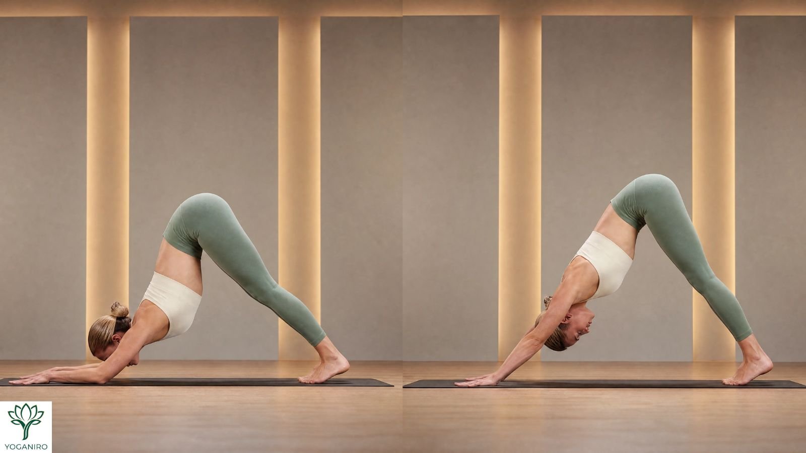 Dolphin Pose vs Downward-Facing Dog comparison