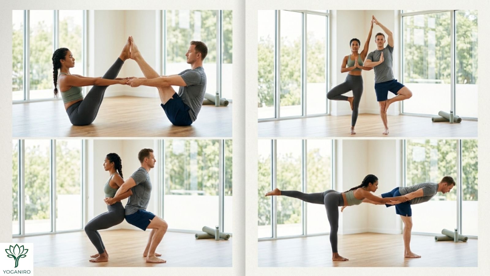 Intermediate partner yoga poses for balance and strength
