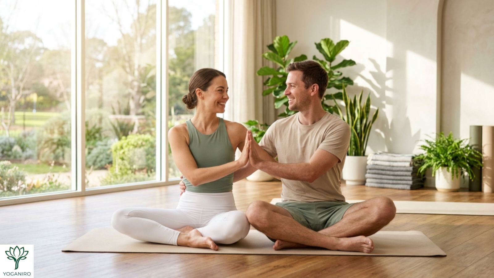 Partner yoga poses