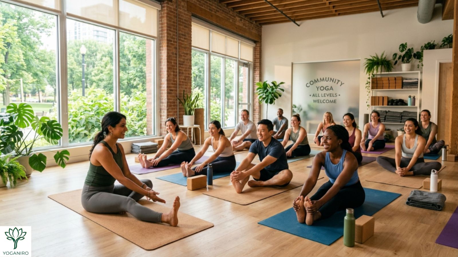 Inclusive community yoga class in Portland Maine