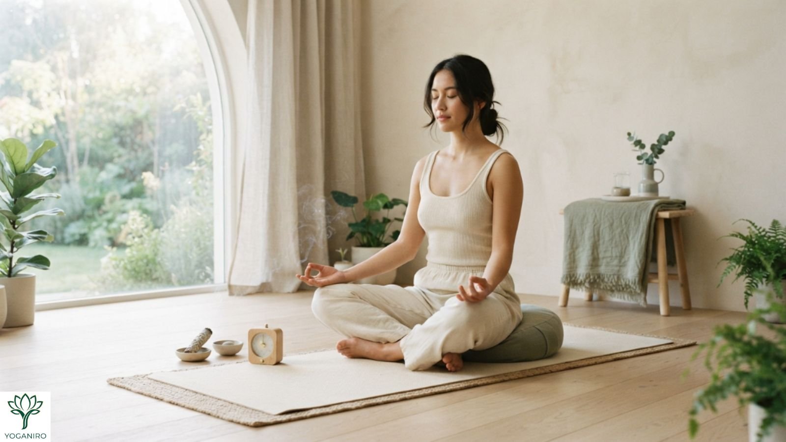 Beginner meditation practice with a timer